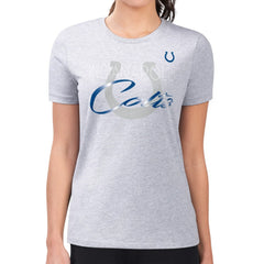 Indianapolis Colts G-III 4Her by Carl Banks Women's Super-Slim Fit Lightweight Shadow Logo T-Shirt - Gray - NFL