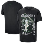 Nike Giannis Antetokounmpo Milwaukee Bucks Unisex Athlete T-Shirt Black