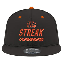 Cincinnati Bengals New Era STREAK Season Ticket Member 9FIFTY Snapback Hat - Black - NFL