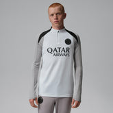Jordan - Paris Saint-Germain Jordan Brand Men's Strike Drill Quarter-Zip Long Sleeve Dri-FIT Top - White