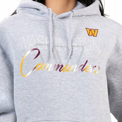 Washington Commanders G-III 4Her by Carl Banks Women's Shadow Logo Fleece Pullover Hoodie - Gray - NFL