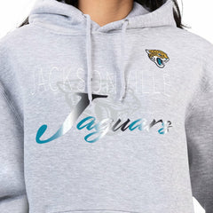 Jacksonville Jaguars G-III 4Her by Carl Banks Women's Shadow Logo Fleece Pullover Hoodie - Gray - NFL