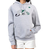 New York Jets G-III 4Her by Carl Banks Women's Shadow Logo Fleece Pullover Hoodie - Gray - NFL