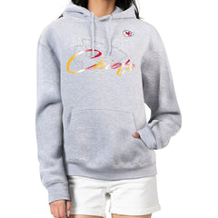 Kansas City Chiefs G-III 4Her by Carl Banks Women's Shadow Logo Fleece Pullover Hoodie - Gray - NFL