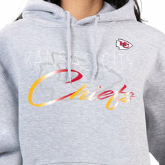 Kansas City Chiefs G-III 4Her by Carl Banks Women's Shadow Logo Fleece Pullover Hoodie - Gray - NFL