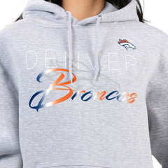 Denver Broncos G-III 4Her by Carl Banks Women's Shadow Logo Fleece Pullover Hoodie - Gray - NFL