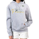 Green Bay Packers G-III 4Her by Carl Banks Women's Shadow Logo Fleece Pullover Hoodie - Gray - NFL