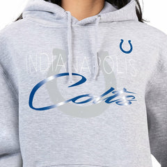 Indianapolis Colts G-III 4Her by Carl Banks Women's Shadow Logo Fleece Pullover Hoodie - Gray - NFL