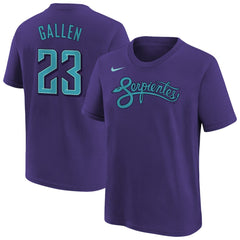 Zac Gallen Arizona Diamondbacks Nike Youth Fuse City Connect Name & Number T-Shirt Discount