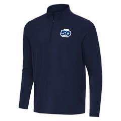 Seattle Seahawks Antigua 50th Season Intent Quarter-Zip Pullover - Navy - NFL