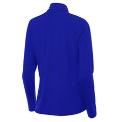 Seattle Seahawks Antigua Women's 50th Season Intent Quarter-Zip Pullover - Royal - NFL