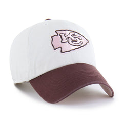 Kansas City Chiefs '47 Unisex Love Letter Clean Up Adjustable Hat - Stone/Burgundy - 47 brand
