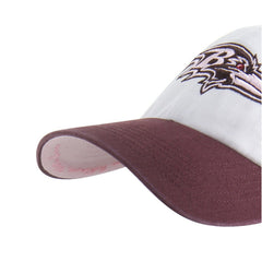 Baltimore Ravens '47 Unisex Love Letter Clean Up Adjustable Hat - Stone/Burgundy - 47 brand