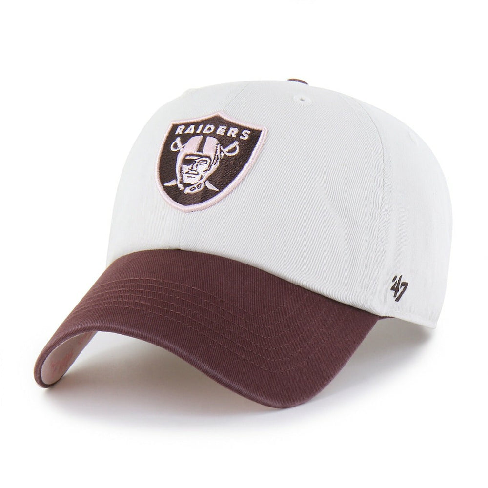 Las Vegas Raiders '47 Unisex Love Letter Clean Up Adjustable Hat - Stone/Burgundy - 47 brand