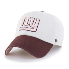 New York Giants '47 Unisex Love Letter Clean Up Adjustable Hat - Stone/Burgundy - 47 brand
