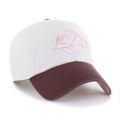 Los Angeles Rams '47 Unisex Love Letter Clean Up Adjustable Hat - Stone/Burgundy - 47 brand
