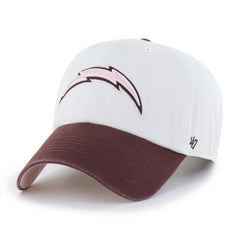 Los Angeles Chargers '47 Unisex Love Letter Clean Up Adjustable Hat - Stone/Burgundy - 47 brand