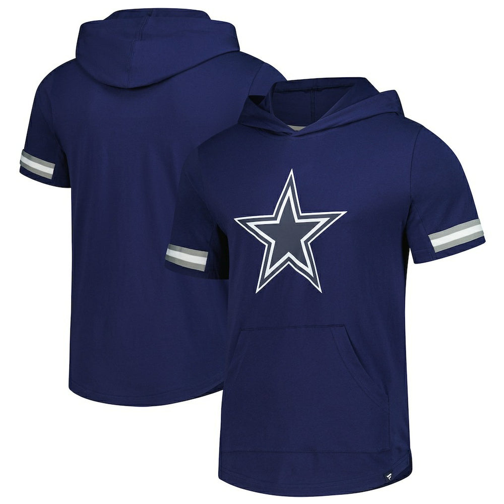 Dallas Cowboys Optimal Play Short Sleeve Hooded T-Shirt - Navy - Fanatics