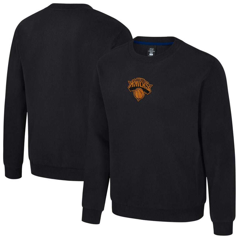 New York Knicks Stadium Essentials Unisex Club Level Chenille Sweatshirt Black