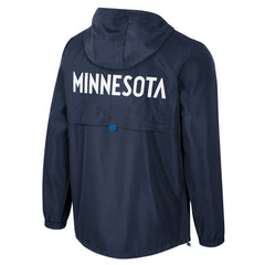 Minnesota Timberwolves Stadium Essentials Unisex Compete Quarter-Zip Hoodie Jacket Navy