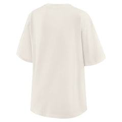 New York Knicks WEAR by Erin Andrews Women's Ball Boyfriend T-Shirt Cream