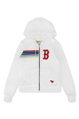 Boston Red Sox Aviator Nation x MLB Unisex Five-Stripe Tri-Blend Full-Zip Hoodie for sale