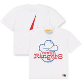 Texas Rangers Aviator Nation x MLB Women's Bolt Boyfriend Tri-Blend T-Shirt Sale