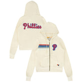 Philadelphia Phillies Aviator Nation x MLB Unisex Five-Stripe Tri-Blend Full-Zip Hoodie Online