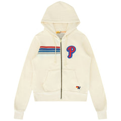 Philadelphia Phillies Aviator Nation x MLB Unisex Five-Stripe Tri-Blend Full-Zip Hoodie Online