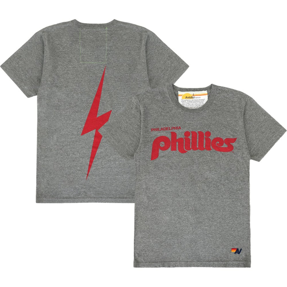 Philadelphia Phillies Aviator Nation x MLB Unisex Bolt Tri-Blend T-Shirt Outlet
