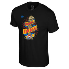 Oklahoma City Thunder Stadium Essentials Unisex 2025 NBA Finals Clutch T-Shirt Black