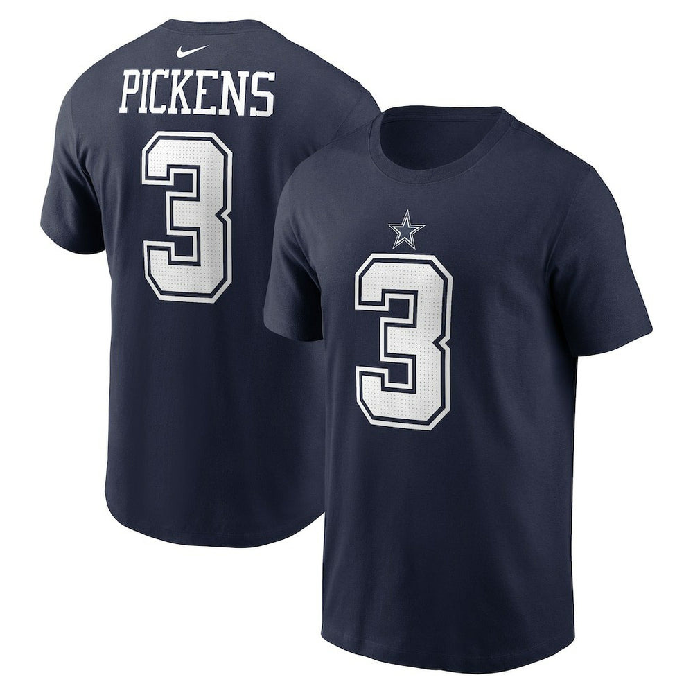 George Pickens Dallas Cowboys Name & Number T-Shirt - Navy - Nike