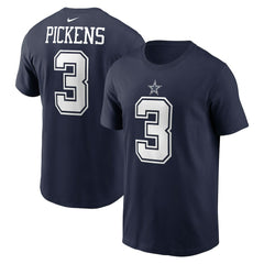 George Pickens Dallas Cowboys Name & Number T-Shirt - Navy - Nike