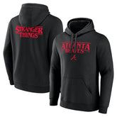 Atlanta Braves Stranger Things Logo Lockup Pullover Hoodie Sale