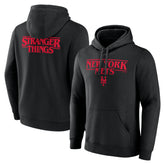New York Mets Stranger Things Logo Lockup Pullover Hoodie for sale