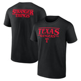 Texas Rangers Stranger Things Logo Lockup T-Shirt for sale