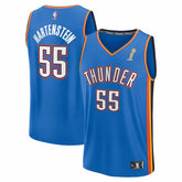 Fanatics Isaiah Hartenstein Oklahoma City Thunder 2025 NBA Finals Champions Fast Break Replica Player Jersey Blue Icon Edition