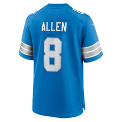 Kyle Allen Detroit Lions Team Game Jersey - Blue - Nike