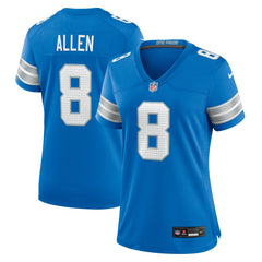 Kyle Allen Detroit Lions Women's Team Game Jersey - Blue - Nike