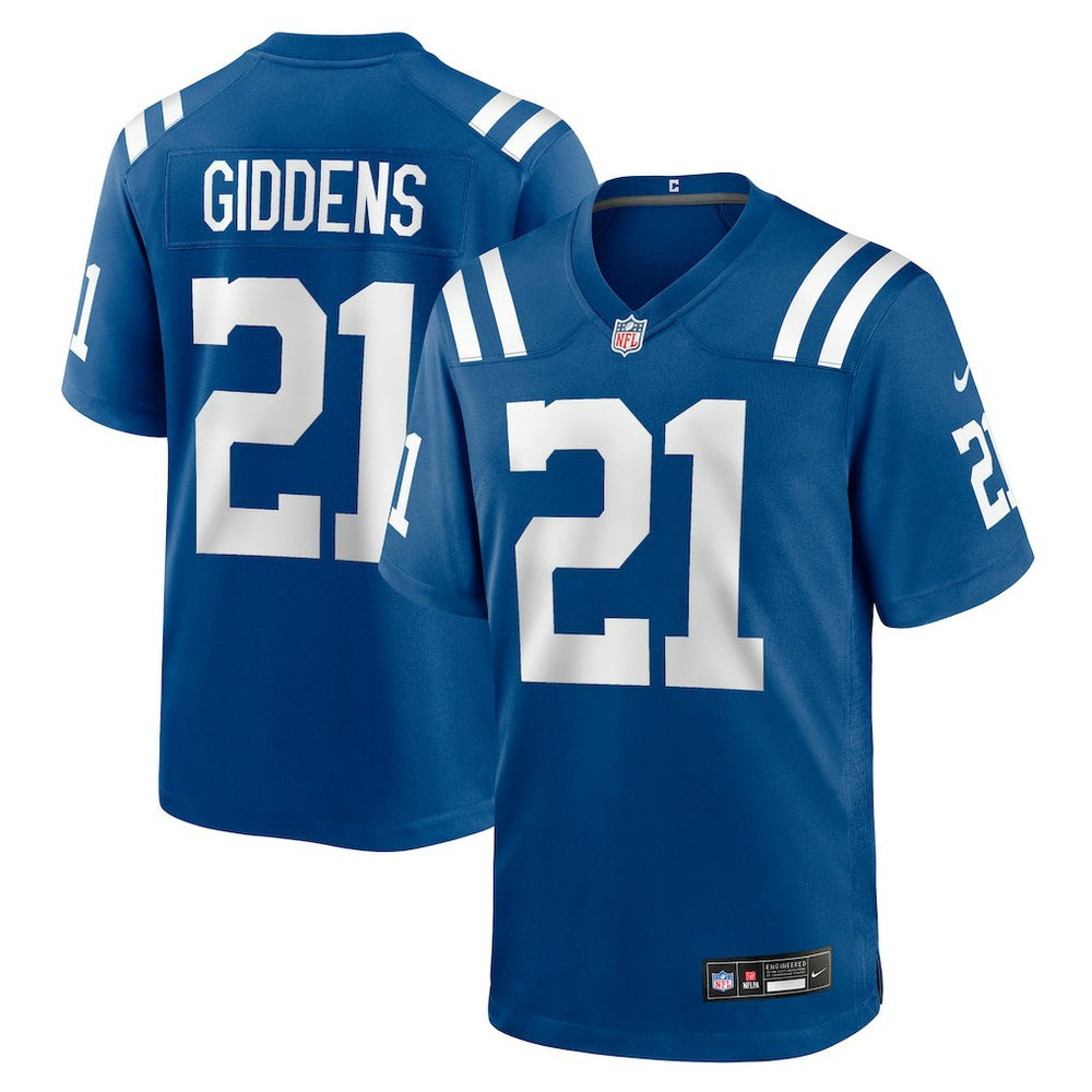 DJ Giddens Indianapolis Colts Team Game Jersey - Royal - Nike