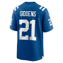 DJ Giddens Indianapolis Colts Team Game Jersey - Royal - Nike