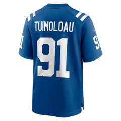 JT Tuimoloau Indianapolis Colts Team Game Jersey - Royal - Nike