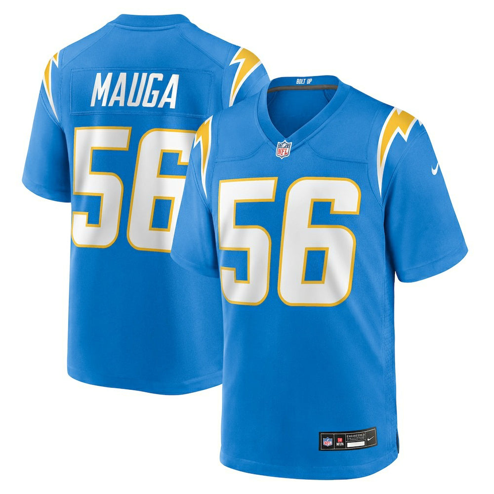 Kanai Mauga Los Angeles Chargers Team Game Jersey - Powder Blue - Nike
