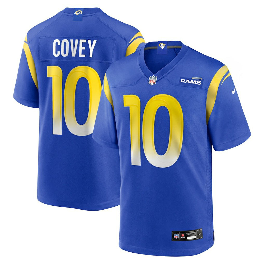 Britain Covey Los Angeles Rams Team Game Jersey - Royal - Nike