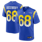 David Quessenberry Los Angeles Rams Team Game Jersey - Royal - Nike