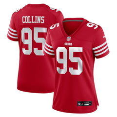 Alfred Collins San Francisco 49ers Women's Team Game Jersey - Scarlet - Nike