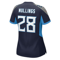Kalel Mullings Tennessee Titans Women's Team Game Jersey - Navy - Nike