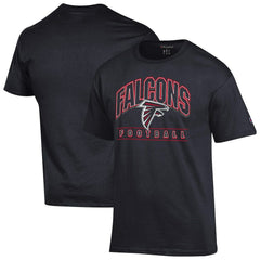 Atlanta Falcons Champion Football T-Shirt - Black - NFL