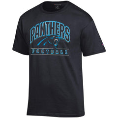 Carolina Panthers Champion Football T-Shirt - Black - NFL