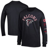 Atlanta Falcons Champion Seal Long Sleeve T-Shirt - Black - NFL